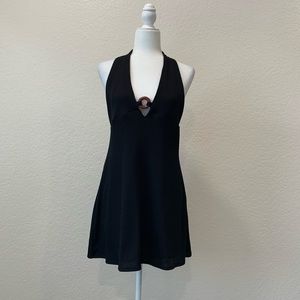 70s vibes little black dress